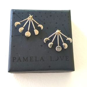 Pamela Love moon phase cuff earrings